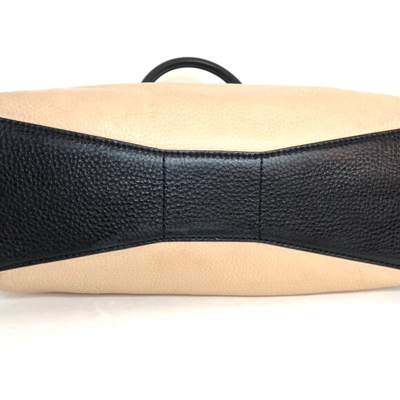 Kate Spade Charles Street Brantley Satchel Bag Black and Tan Leather Authentic - Picture 13 of 16